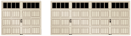 Clopay Residential Garage Door Insert Option Long Rectangular Grille