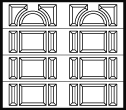 CHI Fiberglass Garage Door Model 2702