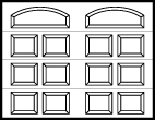 CHI Fiberglass Garage Door Model 2752