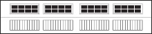 CHI Carriage House Garage Door Window Insert Stockton Long Design