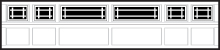 CHI Garage Door Recessed Panel Insert Prairie 2296